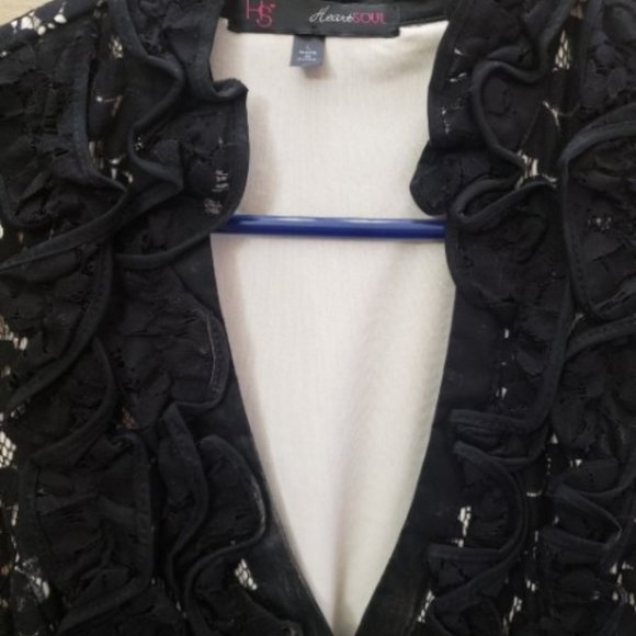 Black Lace Sleeveless Dress - Picture 3 of 5